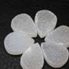 Natural White Druzy Pear Briolette Drops Beads 1 Matching Pair, Size 20mm x 14mm approx.